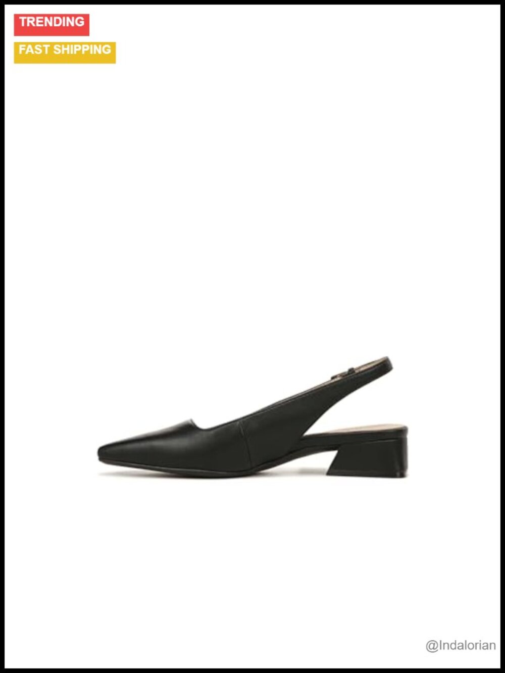 Naturalizer Ginger Snip Toe Slingback Block Heel Pump